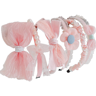 韩版网纱蝴蝶结珍珠发箍