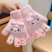 卡通可爱儿童手套防寒保暖秋冬新款 宝宝分指手套女孩女童五指套