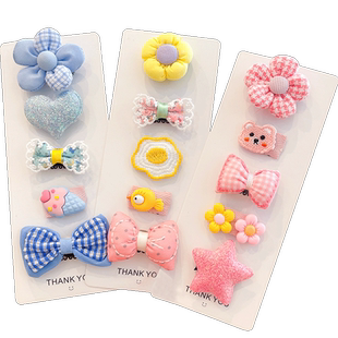 汗毛夹宝宝发夹婴幼儿可爱超萌女童胎毛夹发卡子儿童碎发夹不伤发