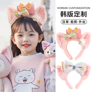 迪士尼发箍玲娜贝儿游园拍照头饰朱迪尼克头箍儿童蝴蝶结米奇发卡