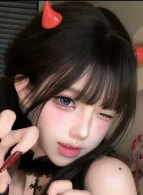 迷你光面恶魔犄角发夹百搭刘海碎发夹个性甜酷穿搭拍照道具小众