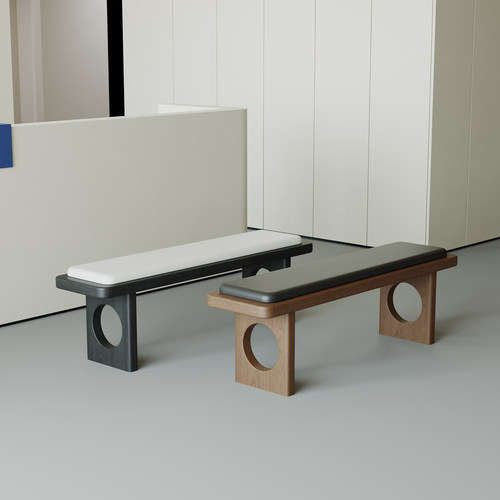 中古风实木长条凳家用入户换鞋凳现代简约床尾凳北欧客厅餐桌凳子