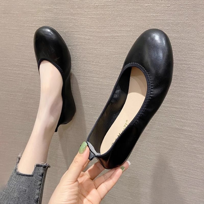 豆豆鞋女春季2025年新款平底单鞋女浅口软底大码女鞋41到43蛋卷鞋,居家日用,雨鞋/雨靴,淘宝优惠券,粉丝福利购,淘宝优惠卷