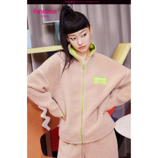 芬狄诗秋冬加厚保暖睡衣上下套装女家居服外穿厚实羊羔服FL00348