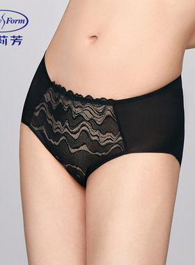 安莉芳EB00833配套蕾丝薄款性感中腰三角裤女士包臀内裤E200833