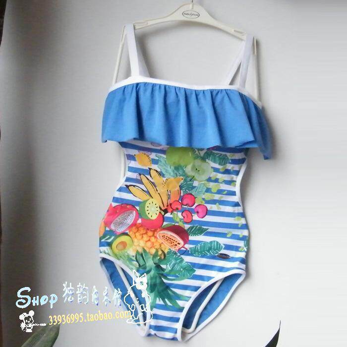 [现货]芬狄诗正品 厚杯聚拢吊带露背性感连体泳衣FS0550