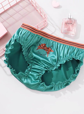 芬狄诗FB00348配套内裤女丝滑低腰三角裤纯棉裆里花苞裤女F200275