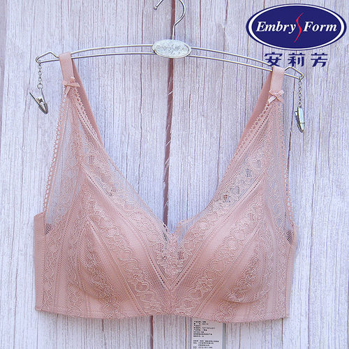 安莉芳无钢圈文胸女薄款内衣蕾丝
