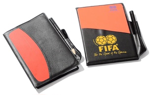 红黄牌 荧光款 足球红牌黄牌 带皮套 主裁判记录判罚牌