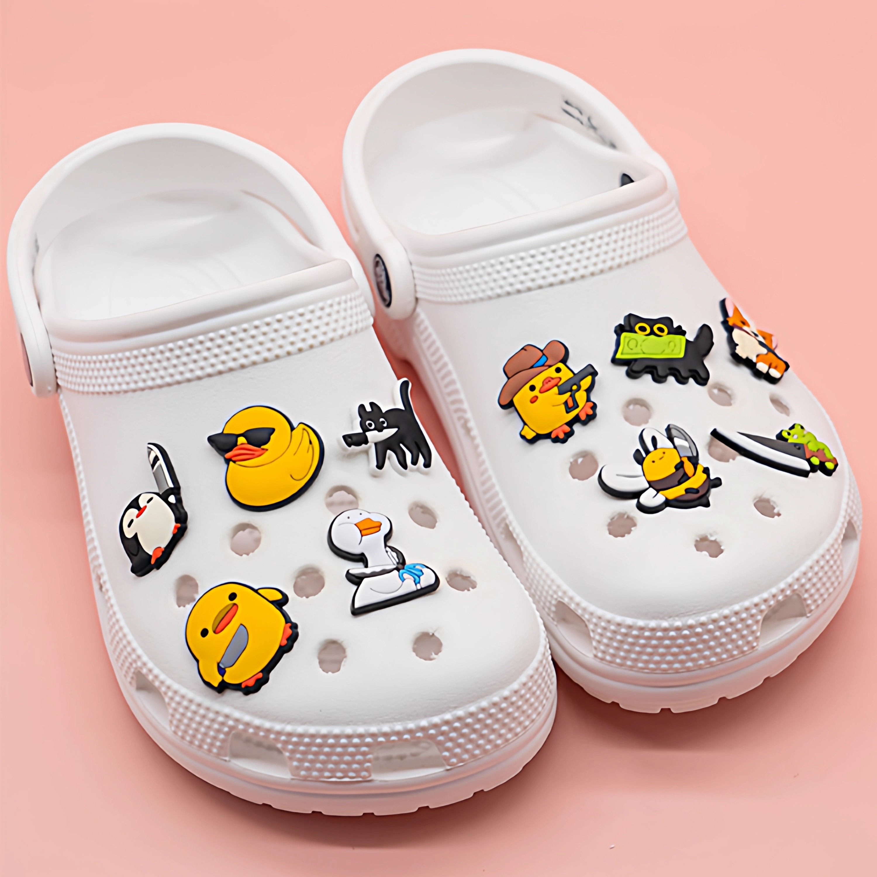 适配洞洞鞋鞋花适配Crocs鞋扣diy智必星卡通动漫卡洛驰配饰小礼品