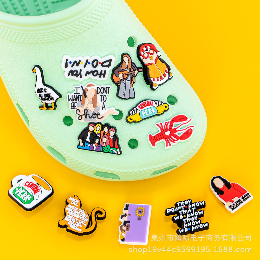 洞洞鞋鞋花鞋扣美剧卡通系列 可爱创意鞋上装饰扣可DIY可拆卸配饰
