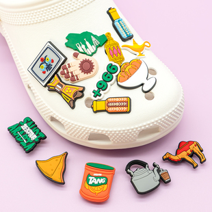 适配crocs洞洞鞋配饰鞋扣中东图案博格包bogg bag配饰包花DIY鞋花