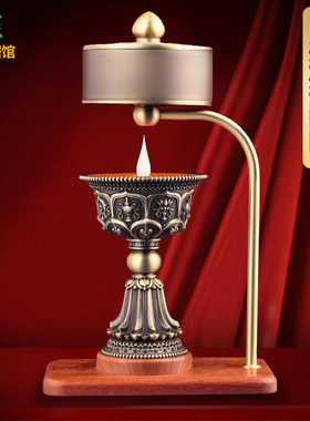 火转电动LED充电酥油灯长明