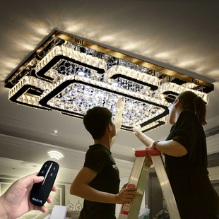 現(xiàn)代輕奢大氣水晶燈led吸頂燈高檔全屋燈具套餐 客廳主燈2025新款
