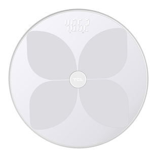 TCL体重秤电子称充电款家用精准智能测脂肪家庭人体小型耐用称重