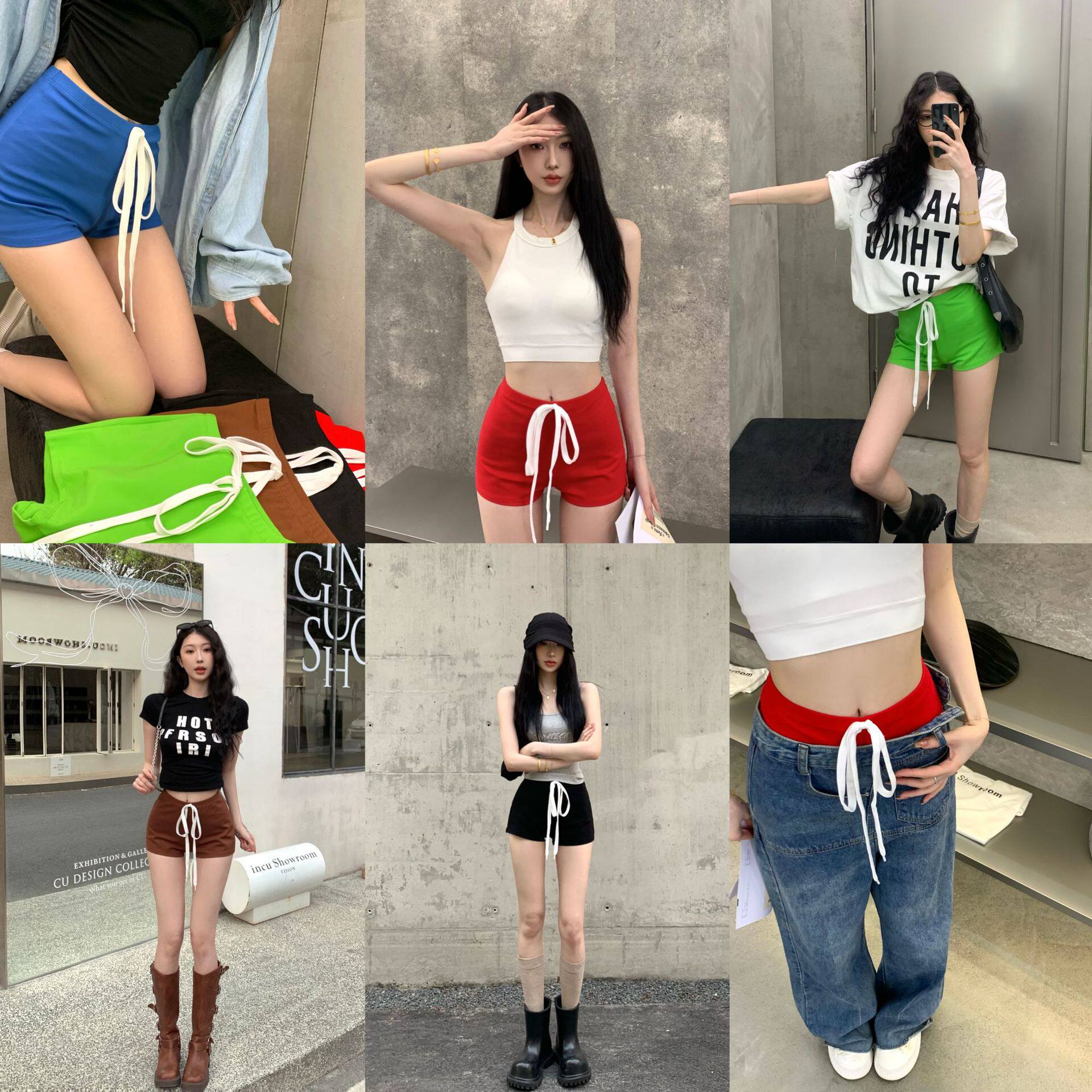 今年流行跑步裤子女韩版宽松大码显瘦高腰运动紧身短裤女跑步健身