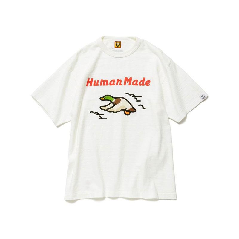 代购22新款HUMAN MADE短袖T恤T-SHIRT#2302卡通飞鸭竹节棉半袖男-封面