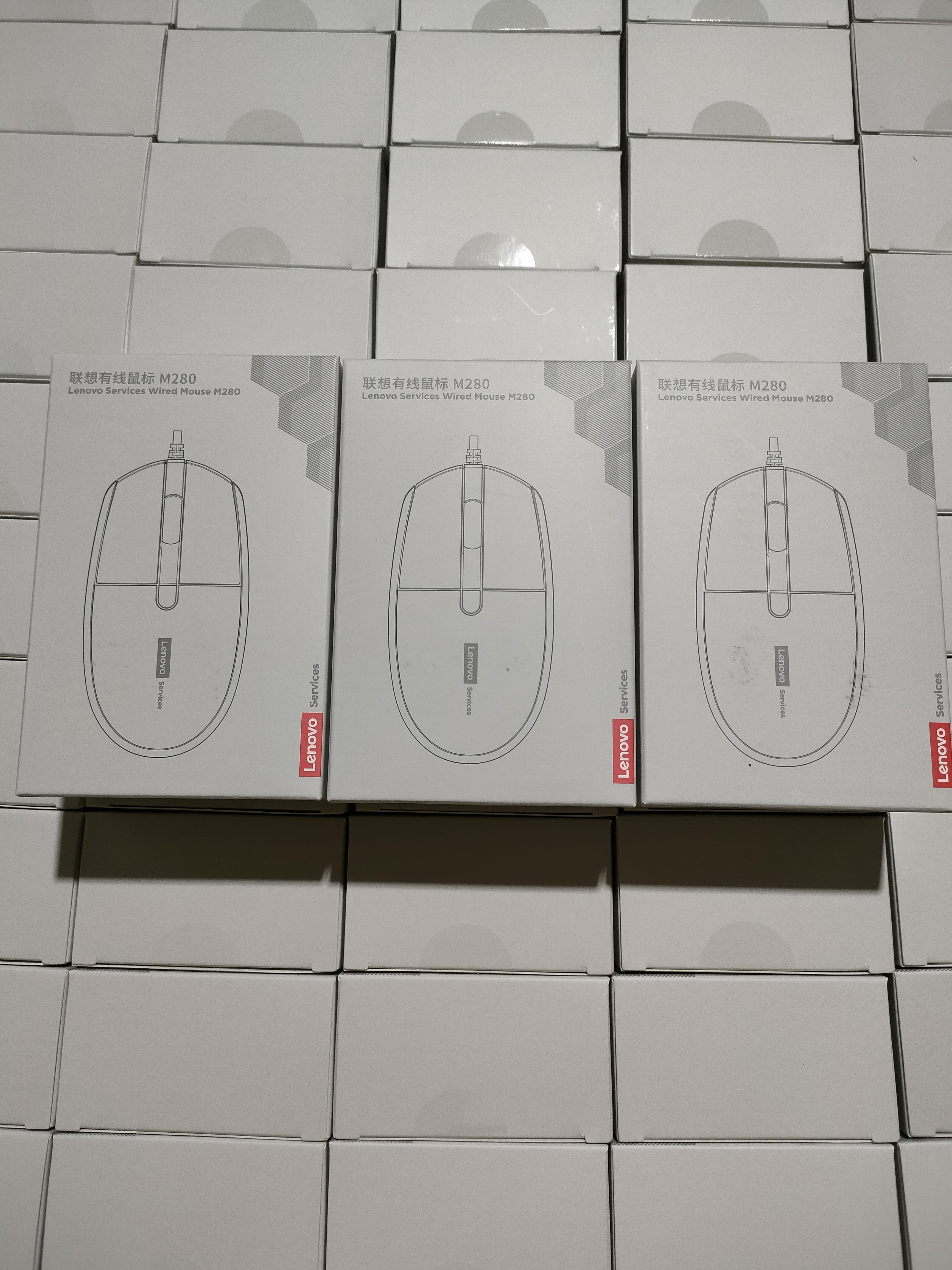 原装联想M280USB有线家用办公鼠标台式笔记本电脑通用商务批发