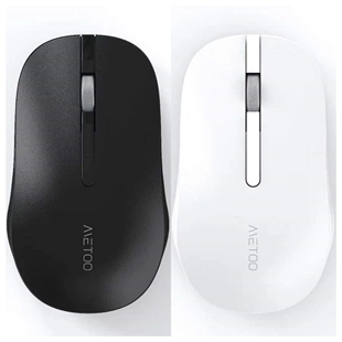 metoo米徒新款监控电脑笔记本通用无线鼠标E5静音 低噪音2.4G省电