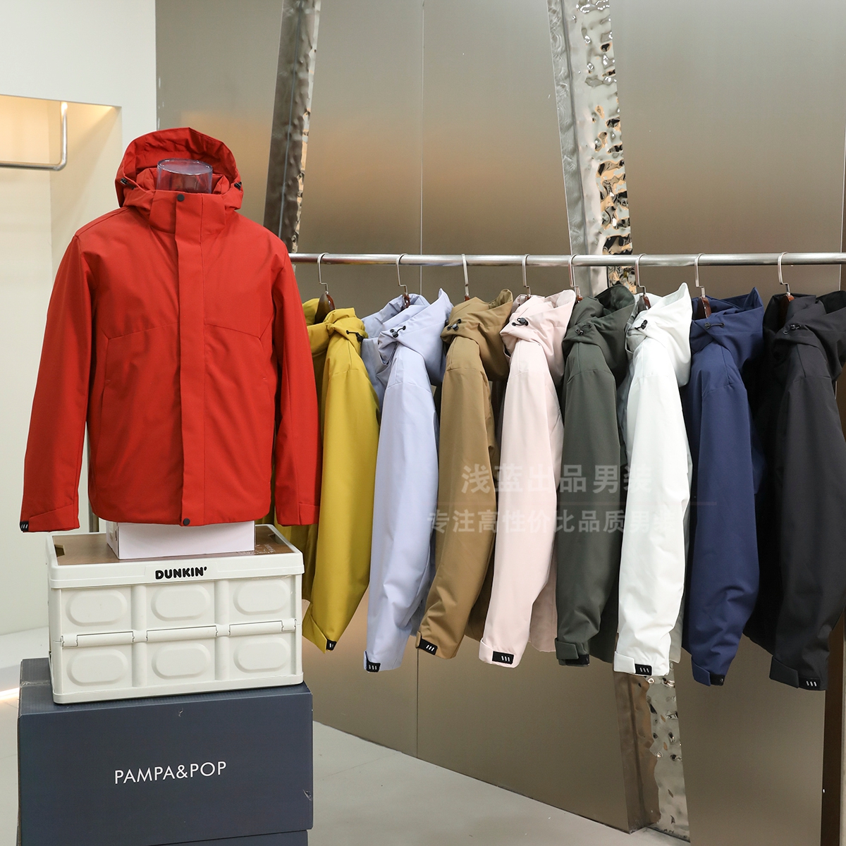 一件过冬 男女同款 石墨烯发热科技 冬季户外防风防泼水连帽棉服