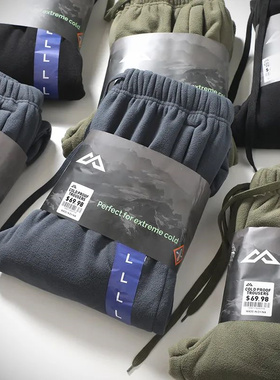 行走的大暖炉！摇粒绒+仿羊羔绒内里！冬季男士加绒加厚卫裤长裤