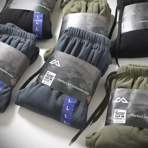 行走的大暖炉！摇粒绒+仿羊羔绒内里！冬季男士加绒加厚卫裤长裤