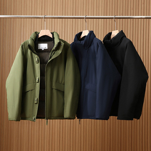 原4000+!抗寒-24℃!gtx防风防水!90鸭绒!男士加厚立领羽绒服