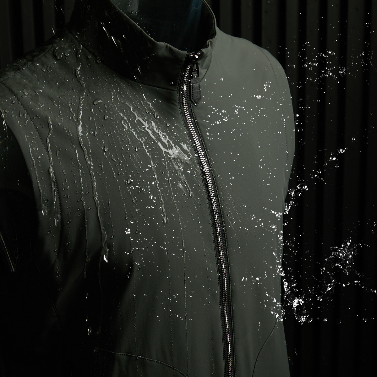 柜2000+！中空保暖纤维！防风防泼水！秋季男士立领马甲夹棉背心