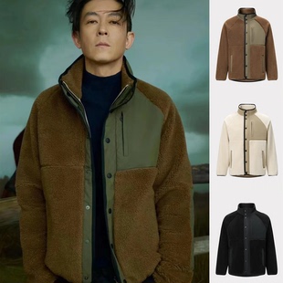 一件过冬!巨保暖!意式老钱风!男女同款!皮毛一体仿羊羔绒外套