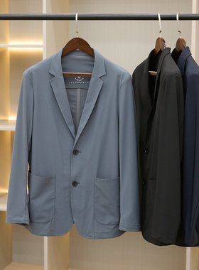 气度不凡！高级方格肌理面料！无缝压胶！轻商务男士高端西服西装