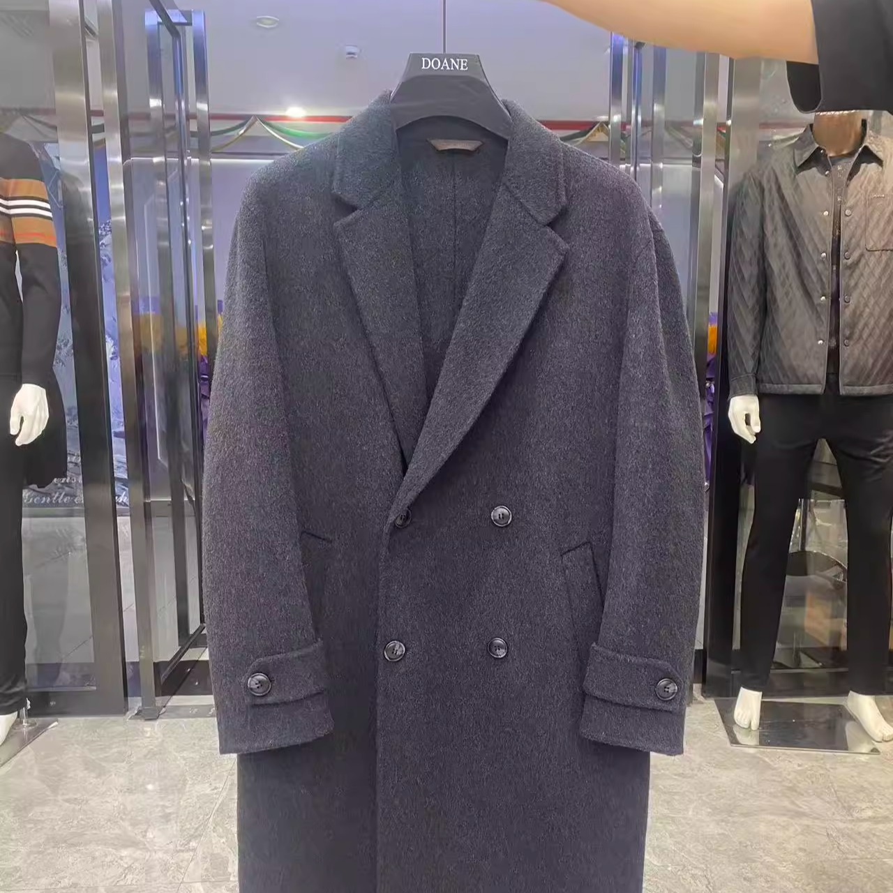 old money老钱风 手工双面呢 60绵羊毛 男秋冬百搭中长款毛呢大衣