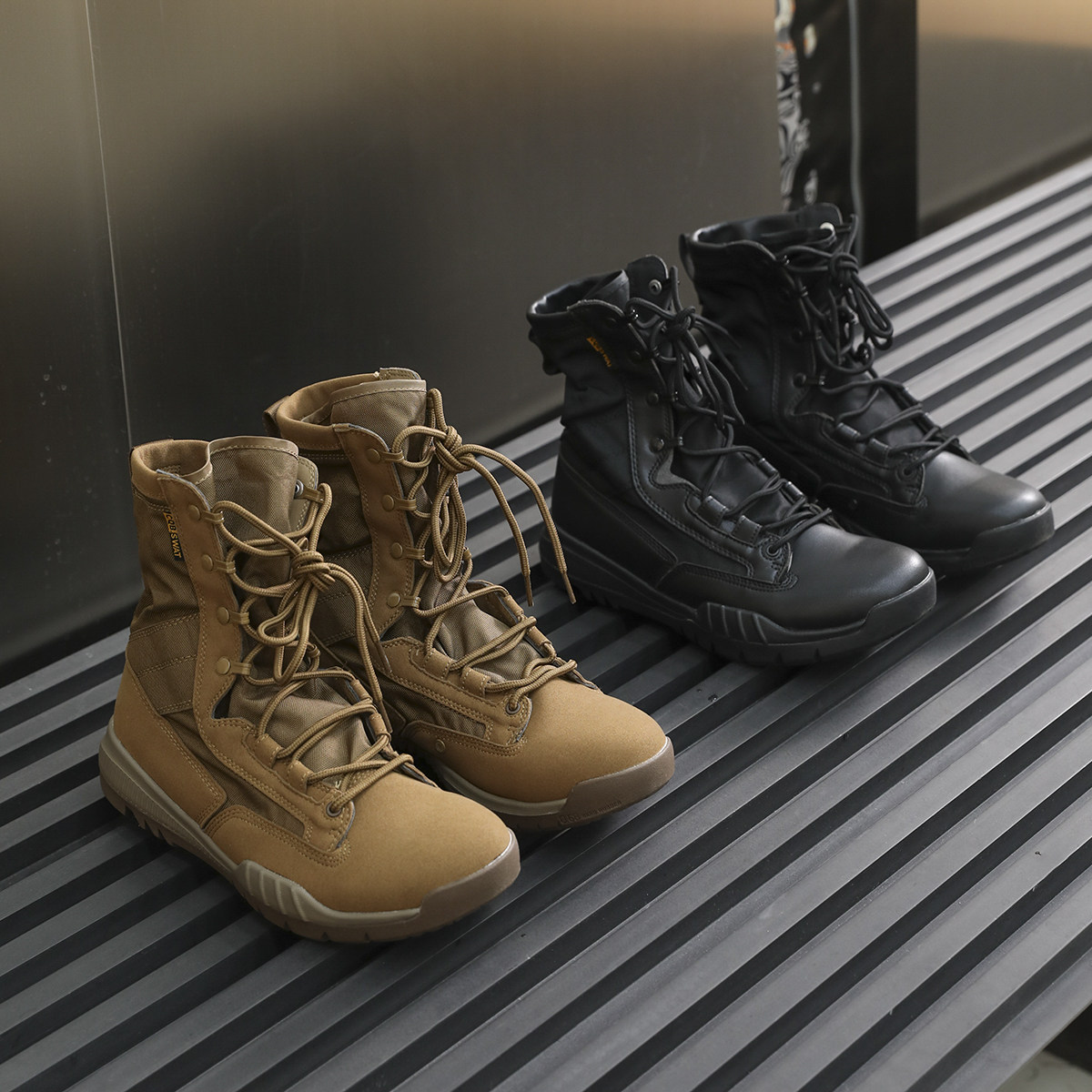 全地形通勤！硬核工装户外！男士沙漠靴系带机车风战术靴马丁靴鞋