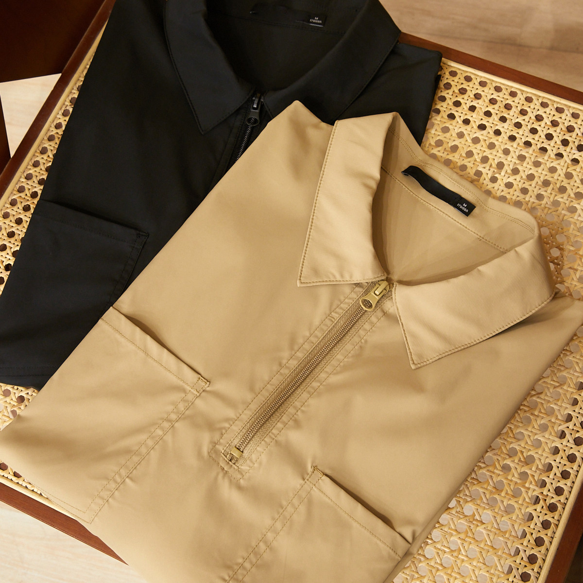 设计师款！柜289！超薄四面弹！夏季新款男士polo领宽松短袖衬衫