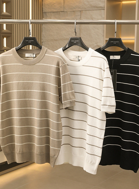 old money老钱风！冰丝针织面料！透气舒爽！男士翻领短袖POLO衫