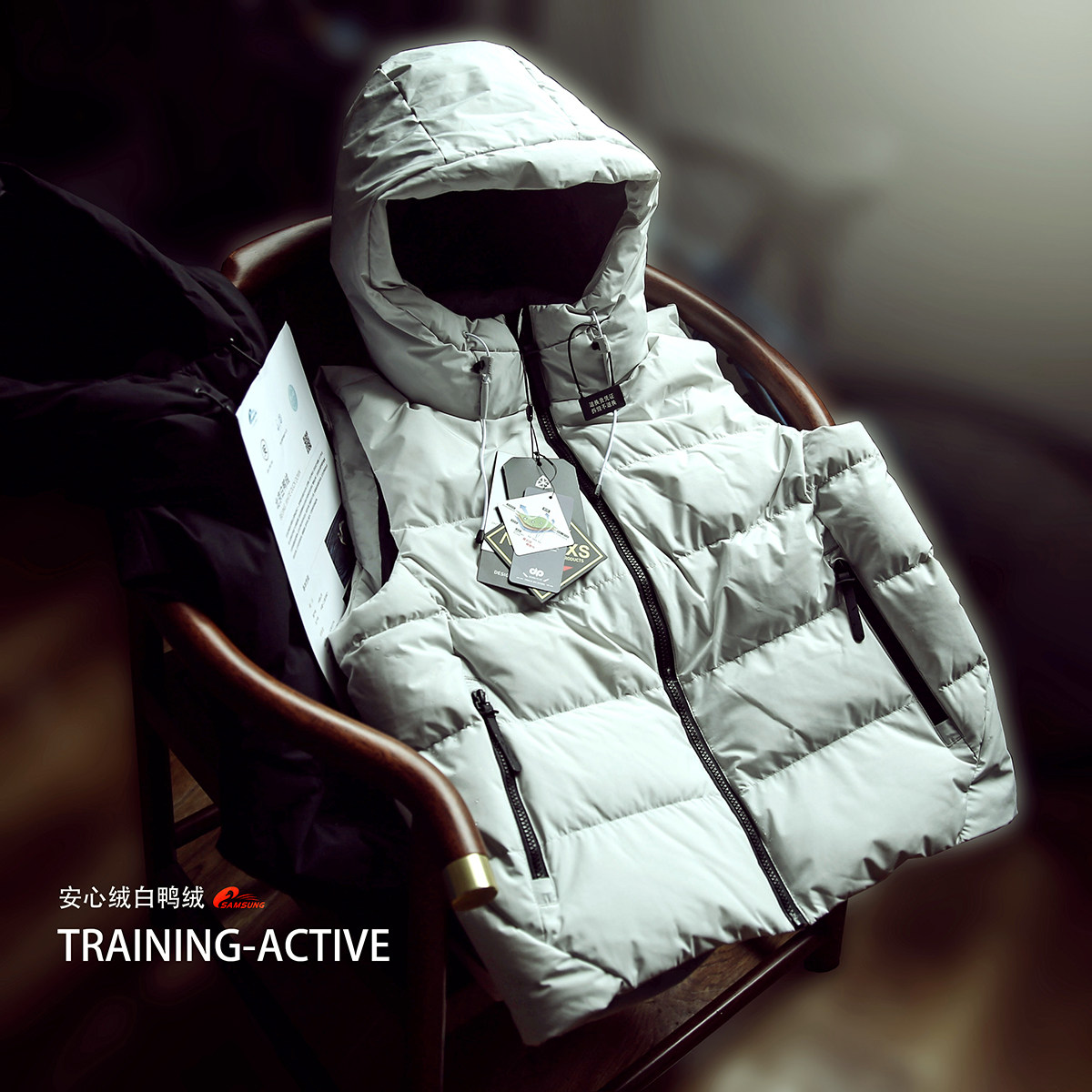 柜1970！高蓬松白鸭绒！热反射！新款男士户外连帽羽绒马甲背心,男装,背心,淘宝优惠券,粉丝福利购,淘宝优惠卷