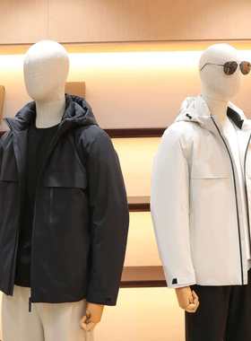 高端90白鹅绒！羽绒服天花板！防风防水！男士冬季极寒连帽羽绒服