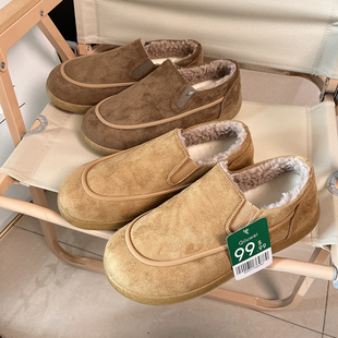 海外99.99美刀！超值捡漏 冬季男加绒保暖防滑一脚蹬勃肯鞋雪地靴