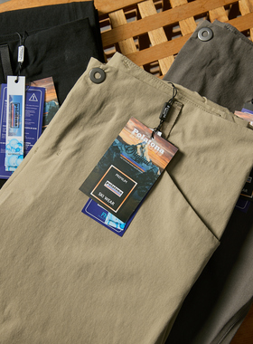 高端V系列！全身无缝压胶！3D立裁版！男士户外防泼水机能裤