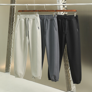 高克重针织棉 松紧腰束脚休闲卫裤 版 男士 型出色 线下599同步