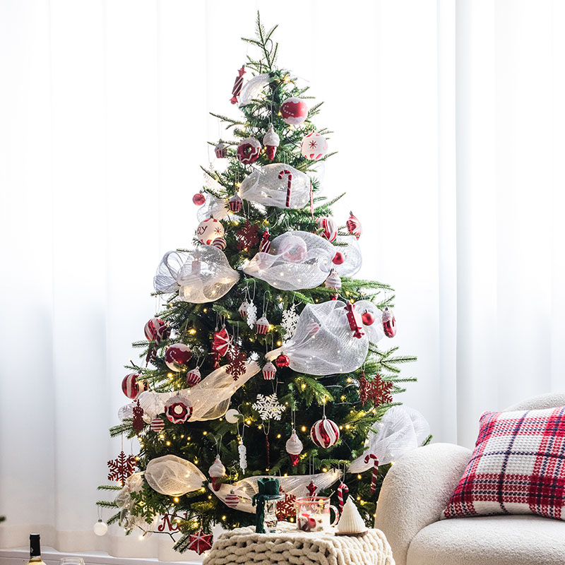 圣诞节2025新款发光网纱圣诞树