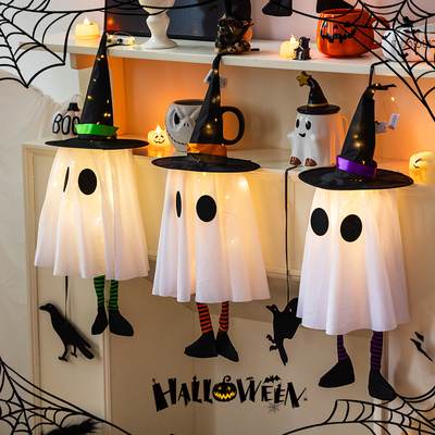 万圣节装饰女巫幽灵吊鬼布置道具