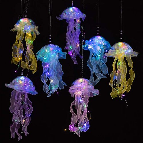 摆摊氛围灯网红水母灯diy材料包