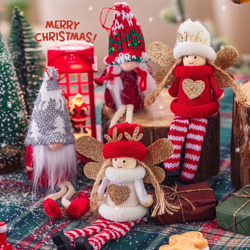 圣诞节装饰品天使老人挂件