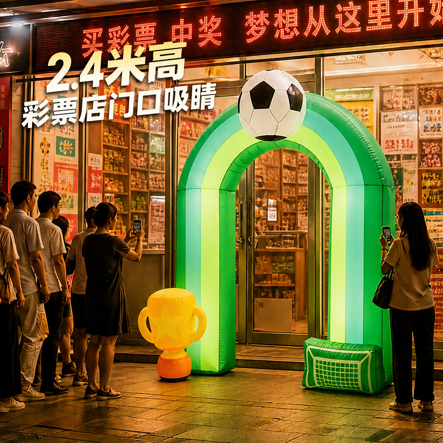 2026世界杯气球装饰充气气模拱门