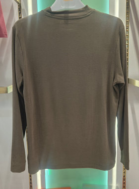 新1系YL58981新一系男士中领羊绒蚕丝发热纤维打底摩洛衫保暖上衣