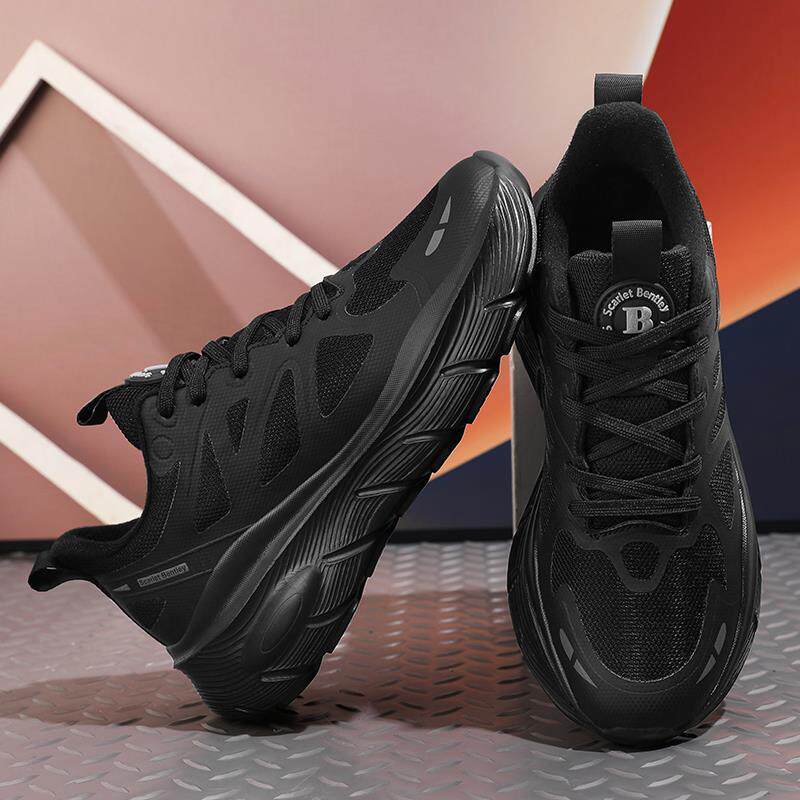 2025夏季新款思凯宾利休闲男女鞋缓震轻便透气网面健身慢跑鞋