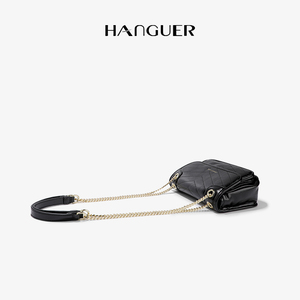 HANGUER&CK 今年流行的小方包女包2021新款高级感洋气链条斜挎包