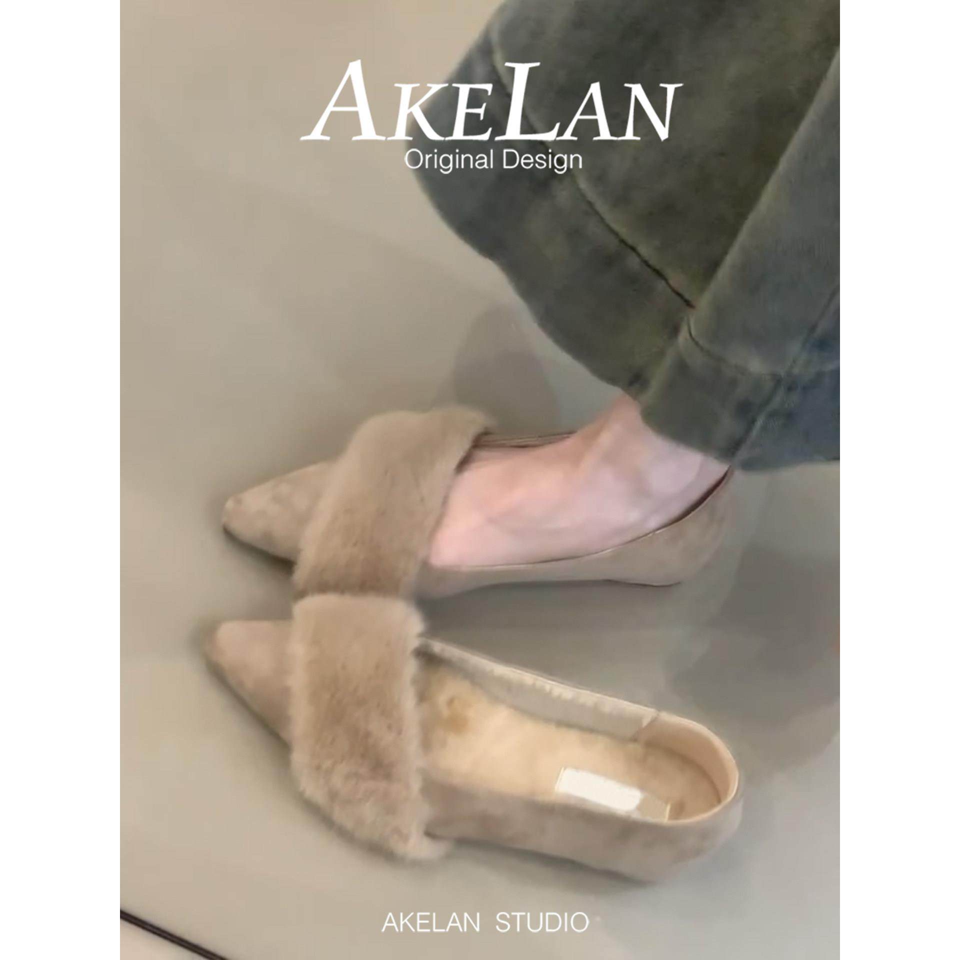 羊皮版~绒面复古尖头毛毛单鞋女内增高晚晚风加绒奶奶鞋玛丽珍鞋,女鞋,玛丽珍鞋,淘宝优惠券,粉丝福利购,淘宝优惠卷