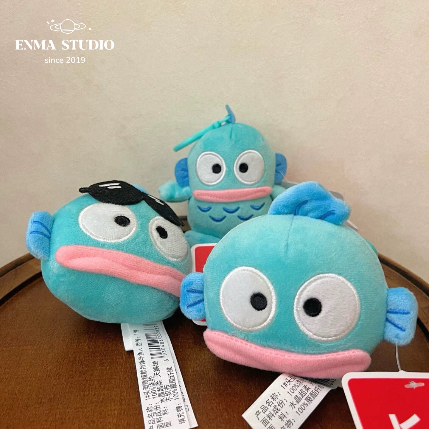 ENMA STUDIO正版三丽鸥小丑鱼包挂件玩偶丑鱼汉顿汽车钥匙扣挂饰图片