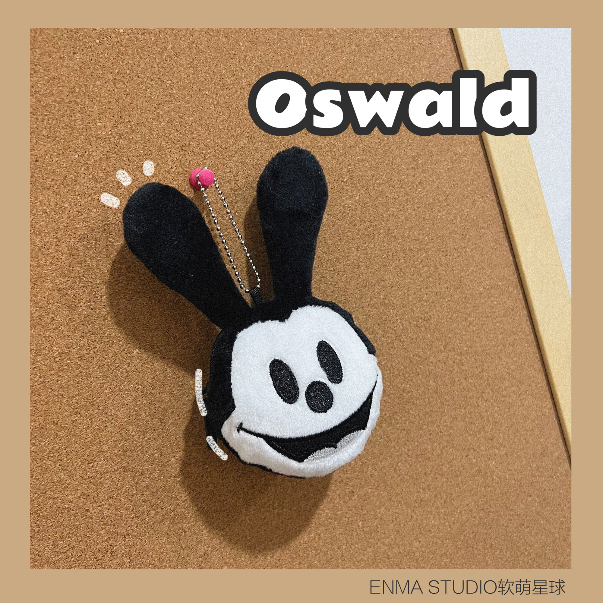 ENMA STUDIO日系oswald奥斯华幸运兔耳机包可爱毛绒